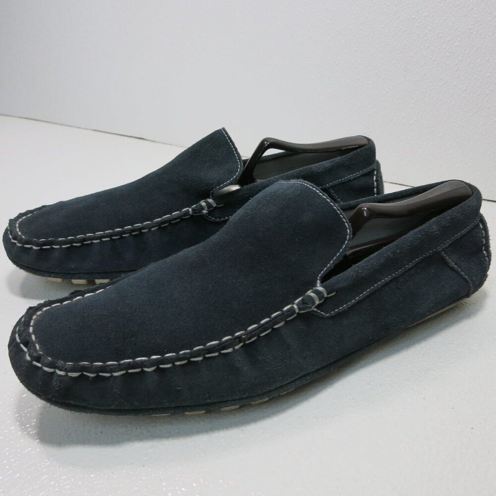 Calvin Klein Suede Leather Driver Moccasins Loafers Shoes Men's Footwear Sz 10.5